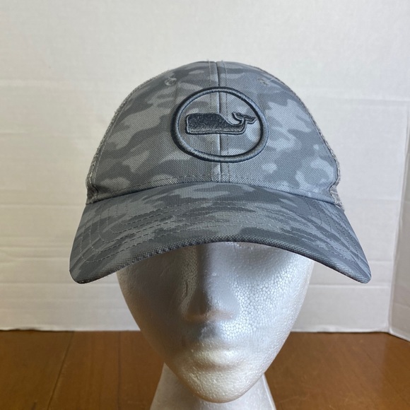 Vineyard Vines Accessories High Profile Flat Brim Camo Trucker